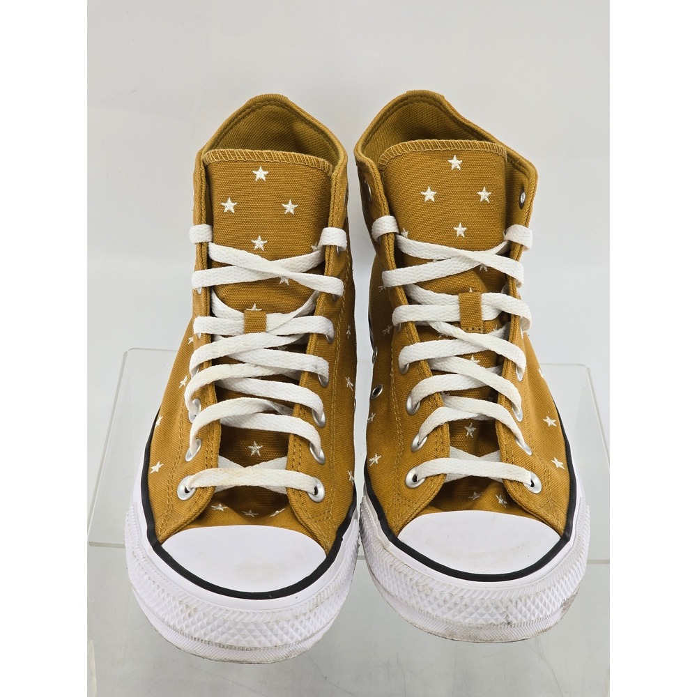 Converse Chuck Taylor All Star High Top Mens 9 Womens 11 Gold Star - Excellent - Picture 8 of 11
